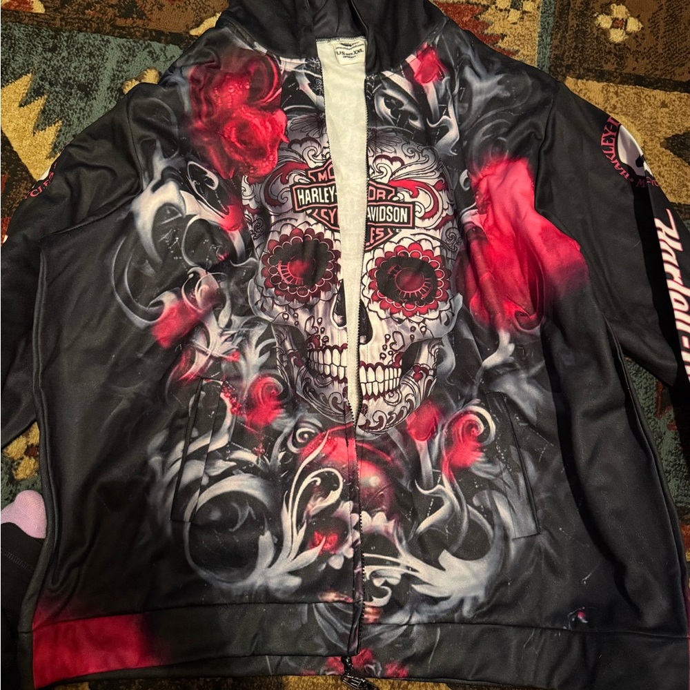 Harley-Davidson Women's Skull Design Bomber Jacket